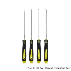 Car Seal Removal Screwdriver Set, O-Ring Remover, Pick Hook, Durable Car Repair Tools, 4-Piece Kit, Essential Automotive Maintenance Gear