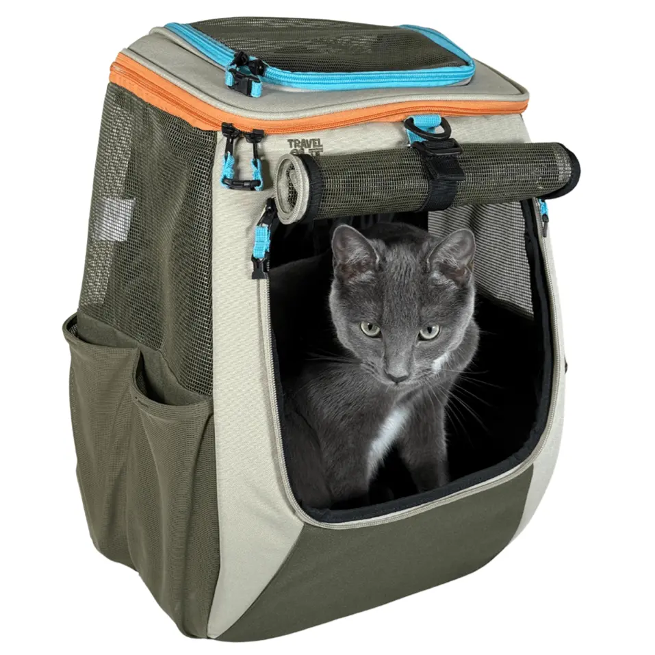 "The Navigator Earth" Cat Backpack & "The True Adventurer" Harness and Leash Set Bundle
