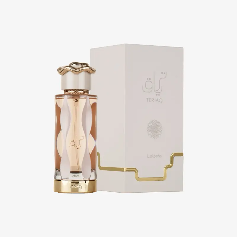Lattafa Teriaq Unisex Eau de Parfum Spray 3.4 Ounce Citrus Fragrance with Pink Pepper & Vanilla Notes