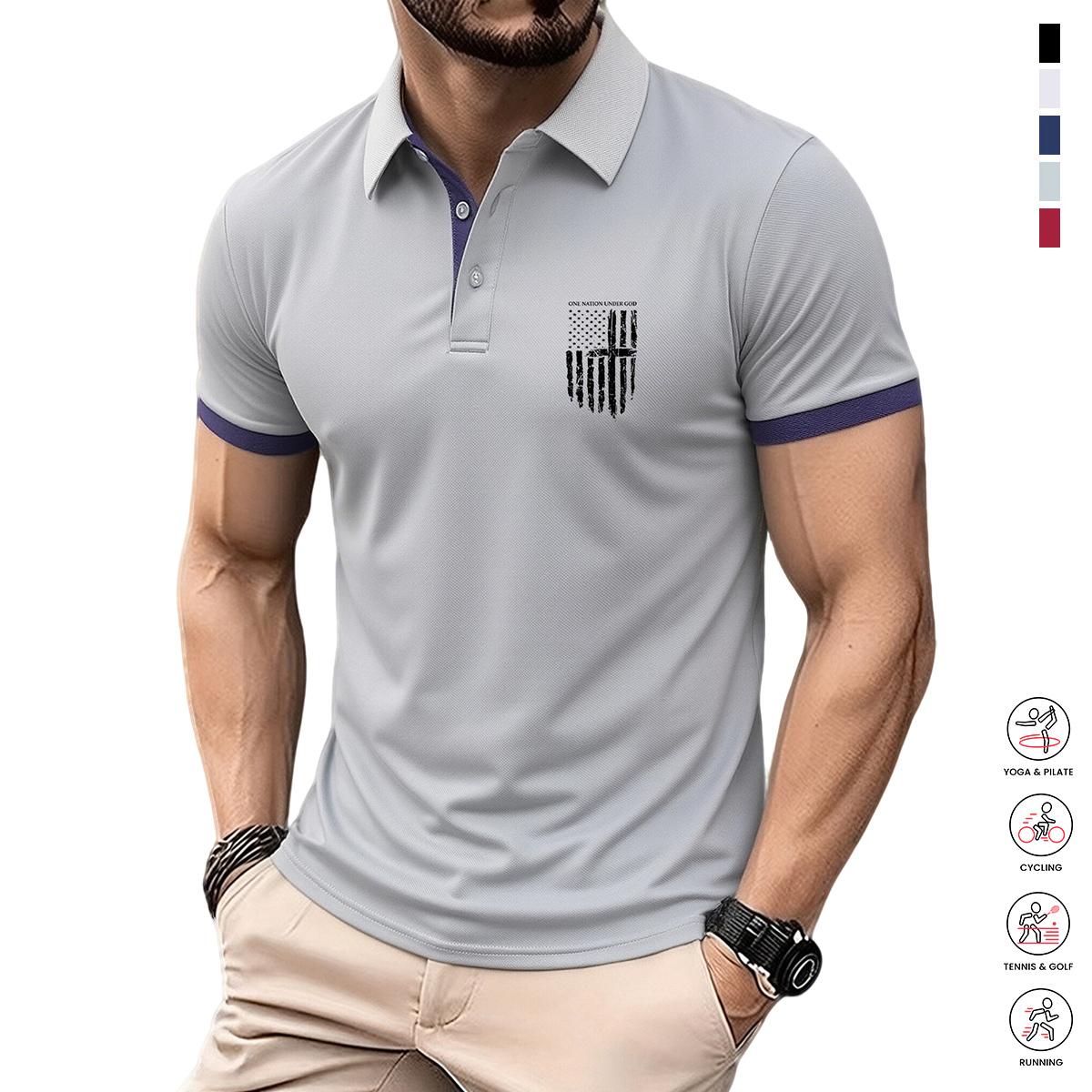 Men’s 3-Piece Polo Shirt Set — Men’s casual polo shirts, suitable for work, golf, travel, and everyday wear