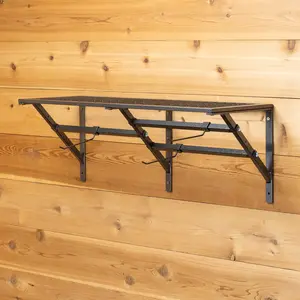 Easy-Up Pro Mounted Shelf with Adjustable Hanging Bars