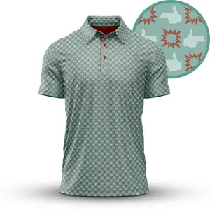 Funny Golf Polo � Quick Dry Performance Fit, Hilarious Design, Lightweight Summer Shirt � Men's Tropical All Over Print Polo