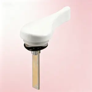 Sliding Door Latch Mechanism, White Finish, 1-3/8 Inch Tail Length Single Pack, Sliding Door Latch Lever with 1-3/8 Inch Tail, White Sliding Door Hardware, Easy to Install Latch Lever, Sliding Door Latch for Replacement, Durable Metal Construction, Single