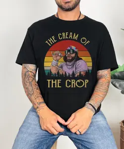 Macho The Cream of The Crop Funny Retro T-Shirt, Randy Savage Shirt, Macho Man Movie Quote Shirt, Casual Style, Soft Cotton