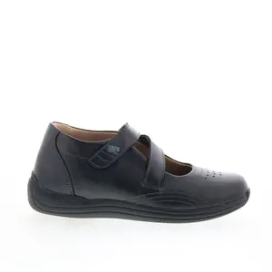 Drew Orchid 14370-12 Womens Black Narrow Leather Lifestyle Sneakers Shoes