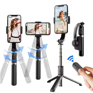 Handheld Gimbal For Smartphone Bluetooth Handheld Stabilizer with Tripod Selfie Stick Folding Gimbal for Smartphone Xiaomi iPhone