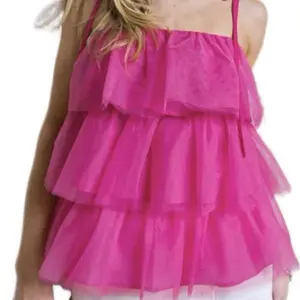 Fuchsia, Tulle Top