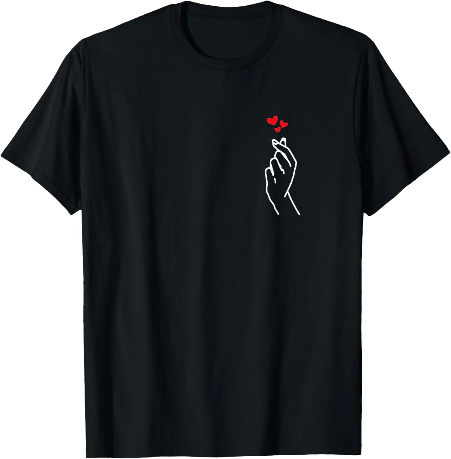 100%cotton Kpop Korean Drama Merchandise K-pop Heart Merch Kdrama T-Shirt  Top teeshirt