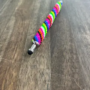 Rhinestone Pen/Stylus Combo,Leopard Craze Creations Pen, Neon Rhinestone Pen
