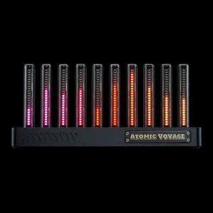 Atomic Voyage T10 Audio Music Visualizer, Spectrum Analyzer, LED Ambient Light with Music Sync for Desktop Computer Gaming Living Media Room Decor & Accessories