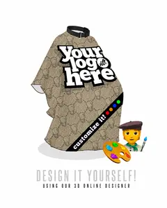 CUSTOM Oversized Ski Mask Cape - Personalized Waterproof Salon Apron for Haircut