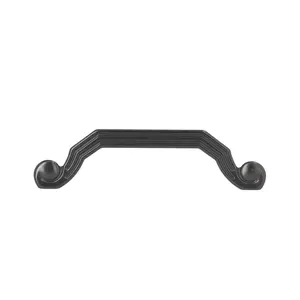 Matte Black Art Deco Cabinet Pulls – Transitional Hardware