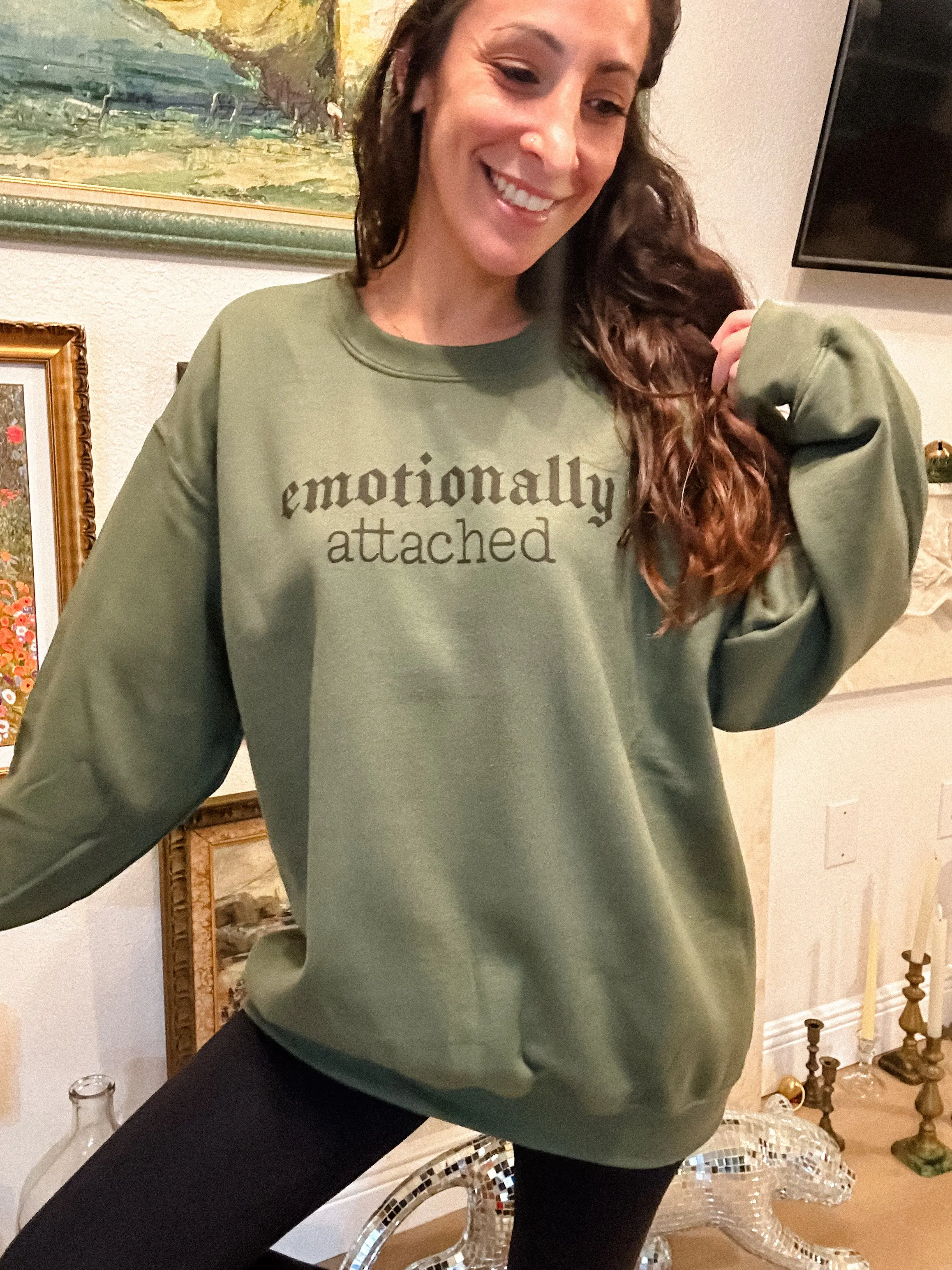 Emotionally Attached Graphic Top Emotionally Attached Graphic Top
