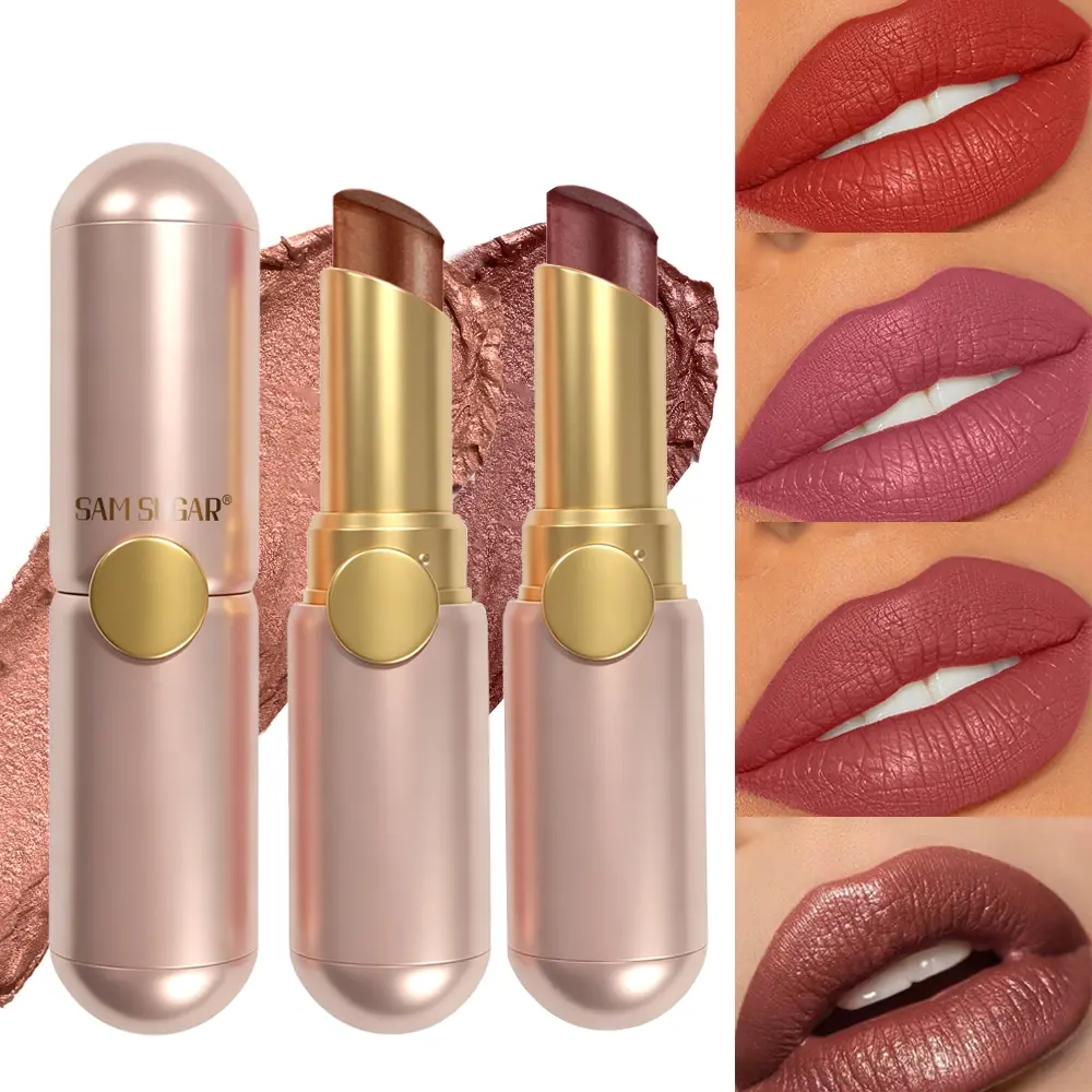 Matte lip gloss with long-lasting color rendering, waterproof and easy to apply matte lip gloss