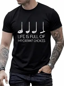 100% Cotton Golfing Men Sports Funny Golfer Fathers Day Gift Golf T-Shirt