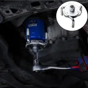 Oil Filter Wrench Set, Adjustable Magnetic Oil Filter Removal Tool, Universal Fit Engine Filters, Durable Replacement Kit