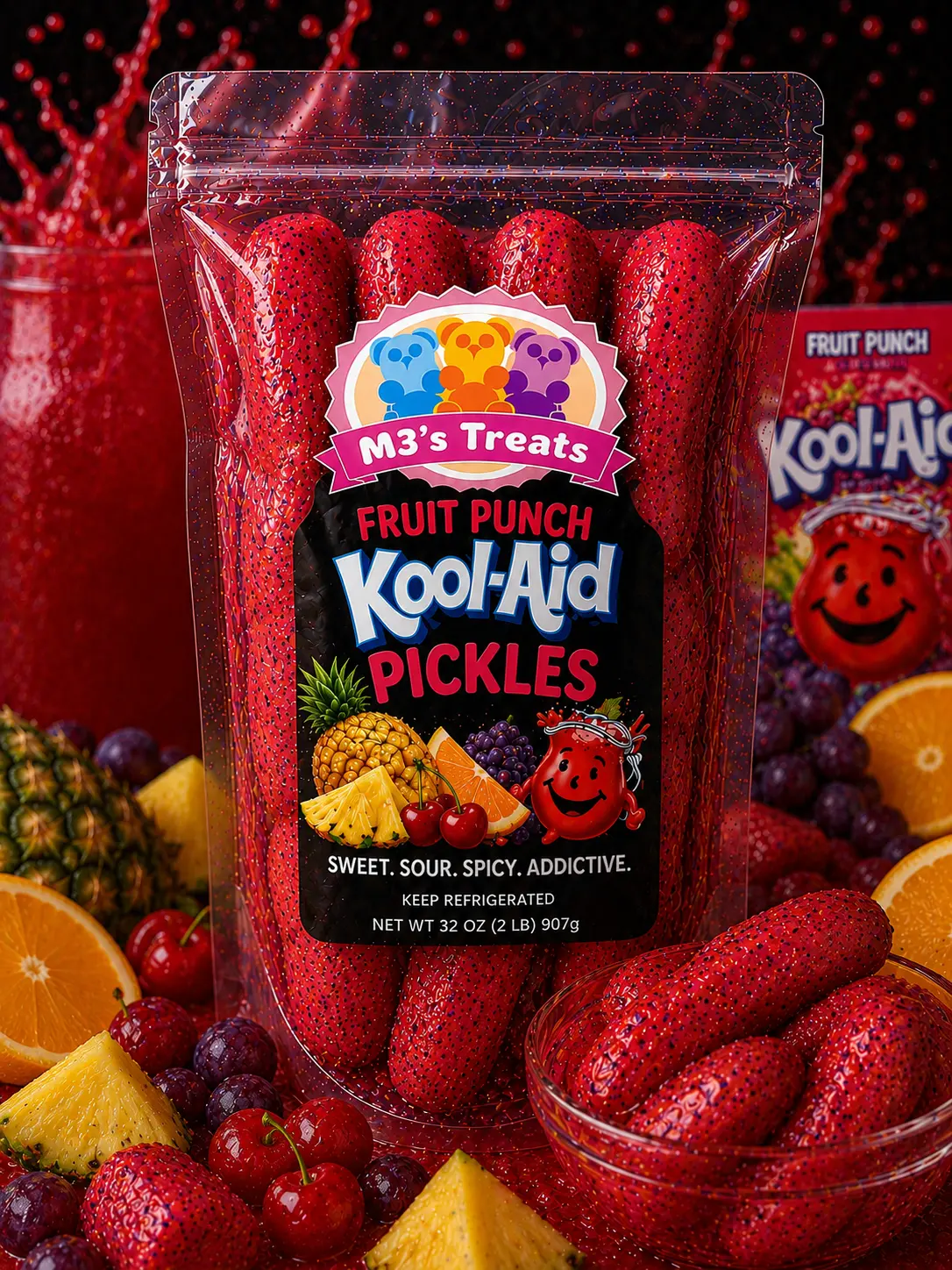 Fruit Punch Kool-Aid Pickles Fruit Punch Kool-Aid Pickles