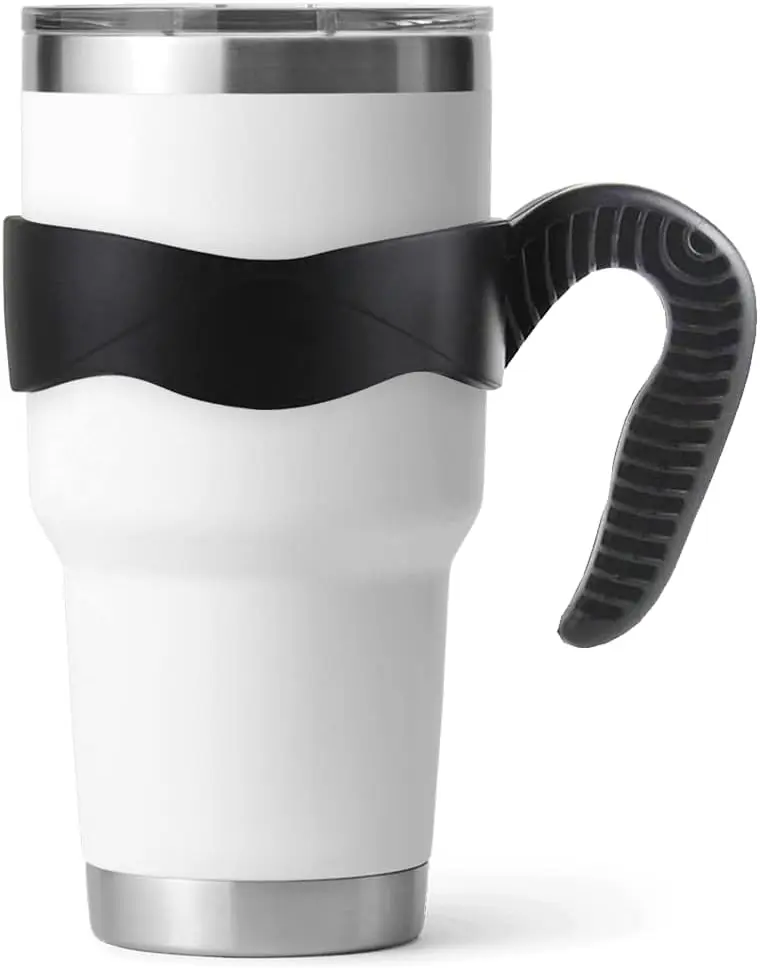 1 count Stylish and Functional Black Tumbler Handle For 30oz Cups - Fits For 30 OZ YETI Tumbler - Secure Grip, Lightweight, Dishwasher Safe - Ideal for Travel and Outdoor Activities -