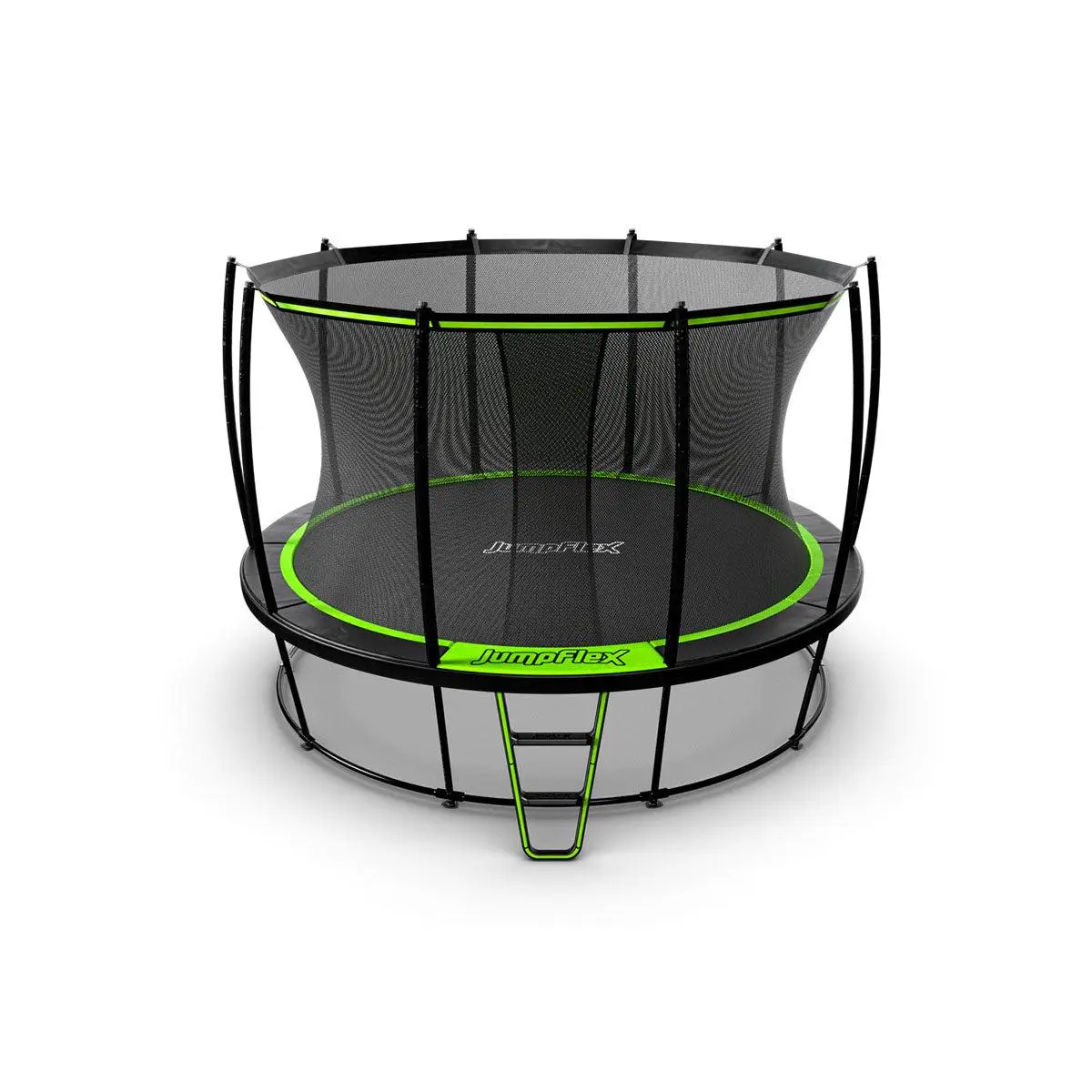 JumpFlex HERO 12' Round Trampoline with Safety Net Enclosure and Net Attachment JumpFlex HERO 12' Round Trampoline with Safety Net Enclosure and Net Attachment