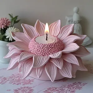 Sunflower Silicone Mold, Suitable for Candles, Resin and Plaster DIY Craft Tools, Handmade Crafts, Ideal for Creative DIY Projects, Perfect for Wedding and Home Decoration Casting