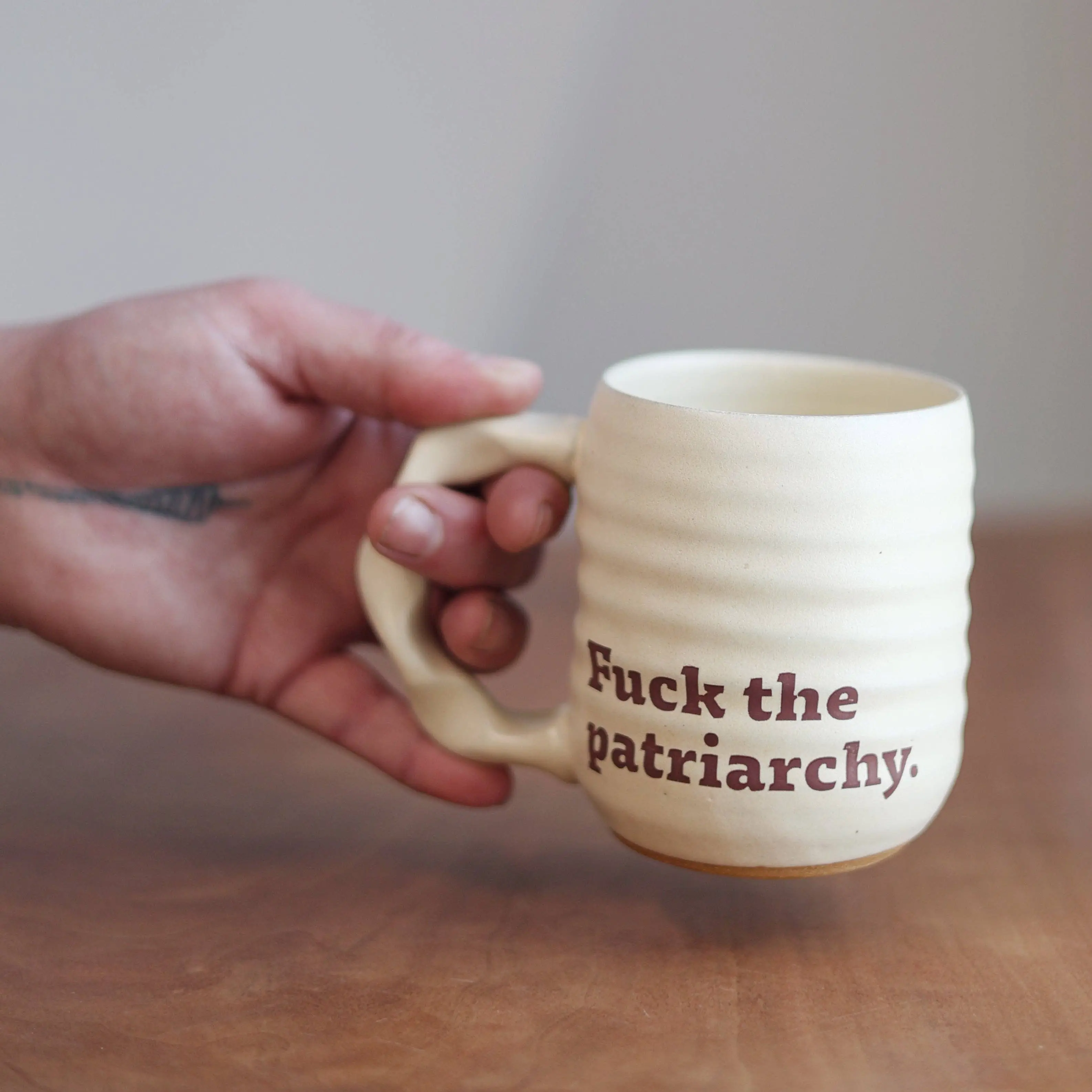 Fuck The Patriarchy Handmade Mug