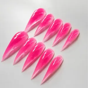 JmDrnails Dragon Claw Nails 10 Pcs Handmade Acrylic Press on Nails Holographic Glitter & 3D Crystal Accents | Salon-Quality Statement Nails