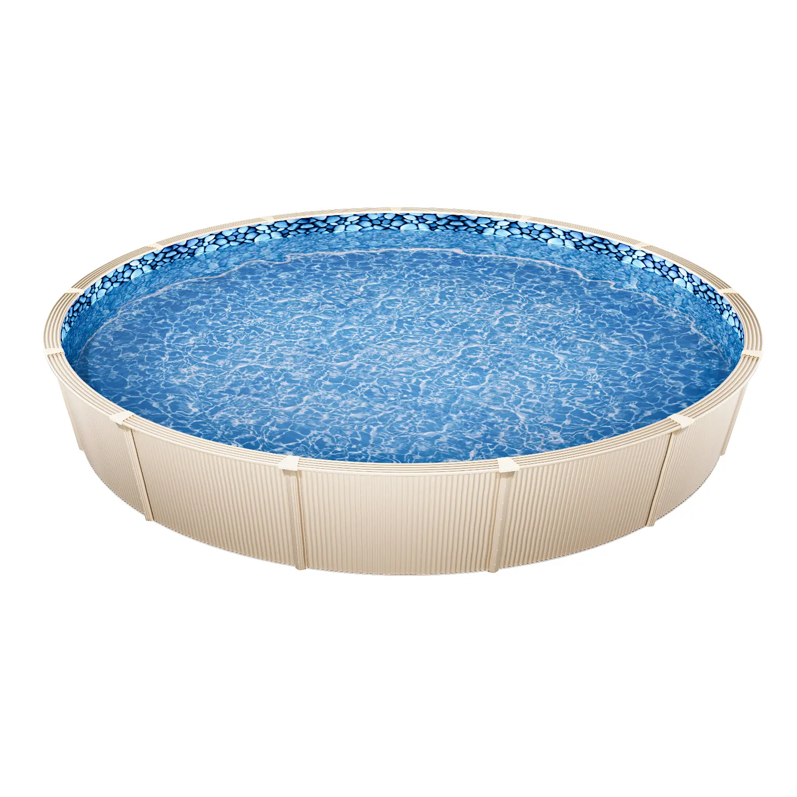 【summerfinds】VEVOR Round Pool Liner 24ft Unibead Style Pool Liner 52in Wall Height Durable, Frame Pool Liners
