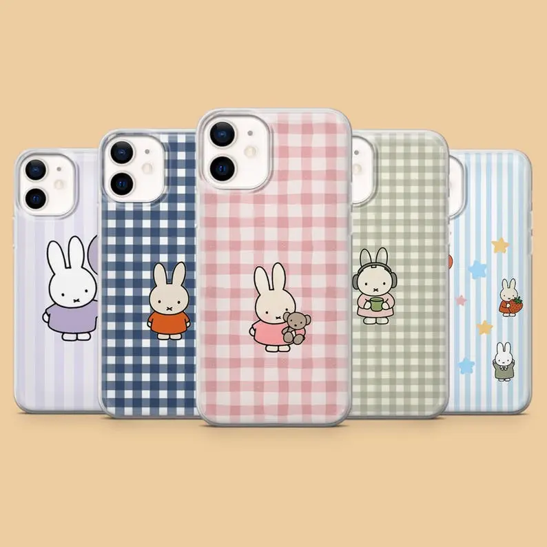 Miffy Bunny Phone Case Cartoon Cute Rabbit Cover for iPhone 17 16 15 14 13