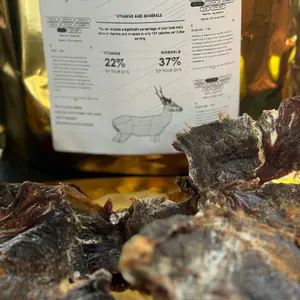 CECINA CARNE SECA DE VENADO “Mexican Style Wild Venison Crunchy  Jerky “ with Chili and Lime for Snacking “ estilo Michoacán “ beef 8oz