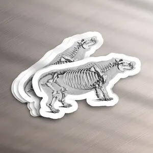 Hippo X-Ray Sticker