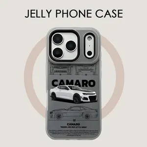 PIKPAKA Cool-C-ChevroletS C-Camaro Muscle Sports Car Phone, Smartphone Case For IPhone 15 14 13 12 11 Pro Max Luxury Jelly Material Durable Crystal Clear Shockproof Scratch-Resistant Perfect Fit, Accessories