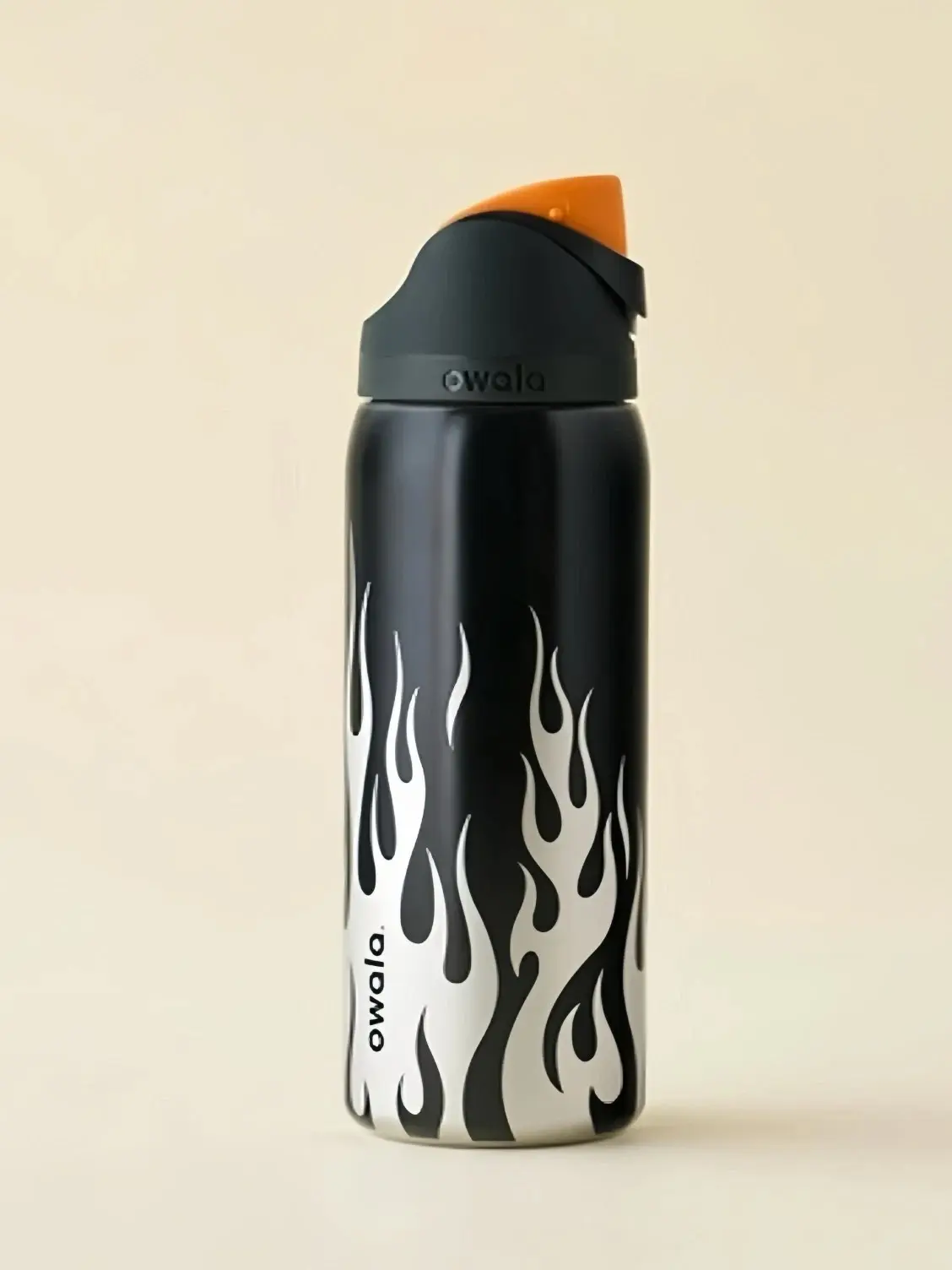 Owala Black Flame FreeSip Water Bottle With Built In Straw Leak Proof Insulated Stainless Steel Sports Cup for Gym Travel Daily Use