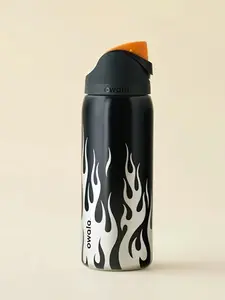 Owala Black Flame FreeSip Water Bottle With Built In Straw Leak Proof Insulated Stainless Steel Sports Cup for Gym Travel Daily Use