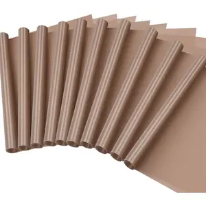 10 Pack PTFE Teflon Sheet for Heat Press 16" x 24" Non Stick Heat Resistant Craft Mat