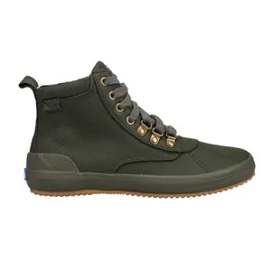 Keds Womens Scout Ii Lace Up Duck Casual Boots Ankle - Green