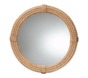 bali & pari Manila Woven Rope Accent Wall Mirror