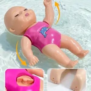 6 Inch Mini Bath Toy, Fun and Funny Bathroom Shower Toy, Automatic Swimming Doll, Tub Toy, Kids' Playful Water Game, Single Piece Set