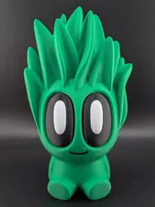 🌿✨ 7.25" Large Snake Plant Buddy | 3D Printed "No-Kill" Chibi Desk Plant 🏺💚