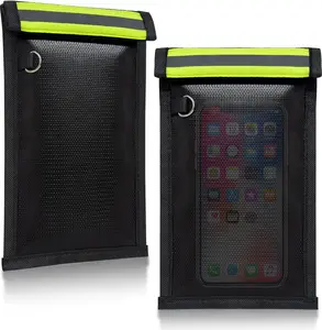 2 Pack Faraday Bags for Phones & Car Keys, Anti-Tracking Anti-Theft Signal Blocking Pouch, Faraday Key Fob Protector