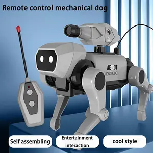 Remote Control Robot Dog Toy, Realistic Robot Puppy, Interactive Educational Pet Gift for Kids, Perfect Christmas & Halloween Present, Requires Aaa Batteries(Two 1.5V "AAA" batteries are required.)