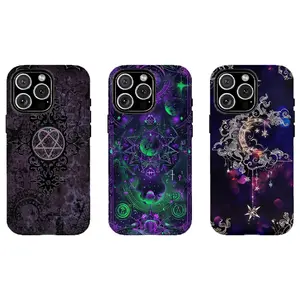 Gothic Mystic Moon & Magic Sigil Phone Case,for iPhone 16 15 14 13 12 11 17Pro Max,for Samsung S25 S24 S23 S22 Ultra,Gifts For Fans, Phone Accessories