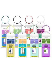8 Piece Cruise Luggage Tag Holders, Clear Waterproof PVC with Zipper Seal, Durable and Stylish for Carnival and Msc Cruises, Travel Essentials