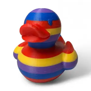 Pride Rainbow Duck – Colorful 3D Duck for Jeep Dash and LGBTQ+ Celebration
