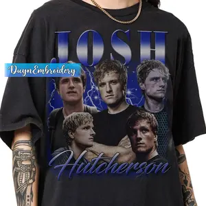 JOSH HUTCHERSON VINTAGE GRAPHIC TEE, Josh Hutcherson Shirt, Vintage Josh Hutcherson Fan Shirt, Hunger Games Tribute Tee, 90s Style Actor Shirt, Josh Hutcherson Merch, Josh Hutcherson Gift Tee