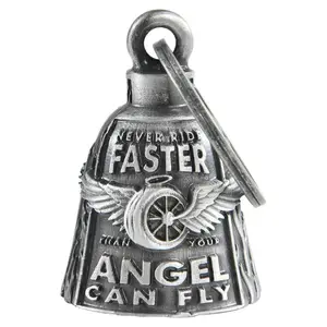 【Must Be】Motorcycle Bell Keychain w/ Hanger - Lucky Spirit Charm for Riders (Women & Men), Moto Accessories Fly Protection