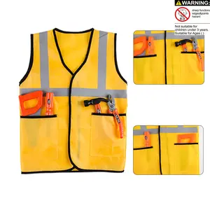 Engineer Construction Worker Costume, Toddler Electrician Repairman, Performance Clothing for Kids, Imaginative Play, Model Xinghao Fz-06