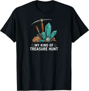 Rockhounding Treasure Hunt Mining Gemstone Geology T-Shirt - Braedoncoysp Shop 84B0FBT1R48S