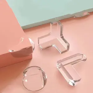 4pcs Children Baby Safety Silicone Protector Table Corner Edge Protection Cover Children Anticollision Edge Guards