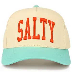 SALTY Letter Embroidered on Two Tone Trucker Hat