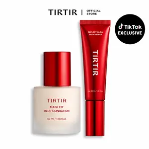 [NEW] [TIRTIR Official] ALL DAY GLOW DUO l Mask Fit Red Foundation + Prep Primer